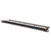Патч-панель 19 " 0.5U, 24xRJ45, cat 6 UTP в сборе Digitus (DN-91624U-SL-SH)