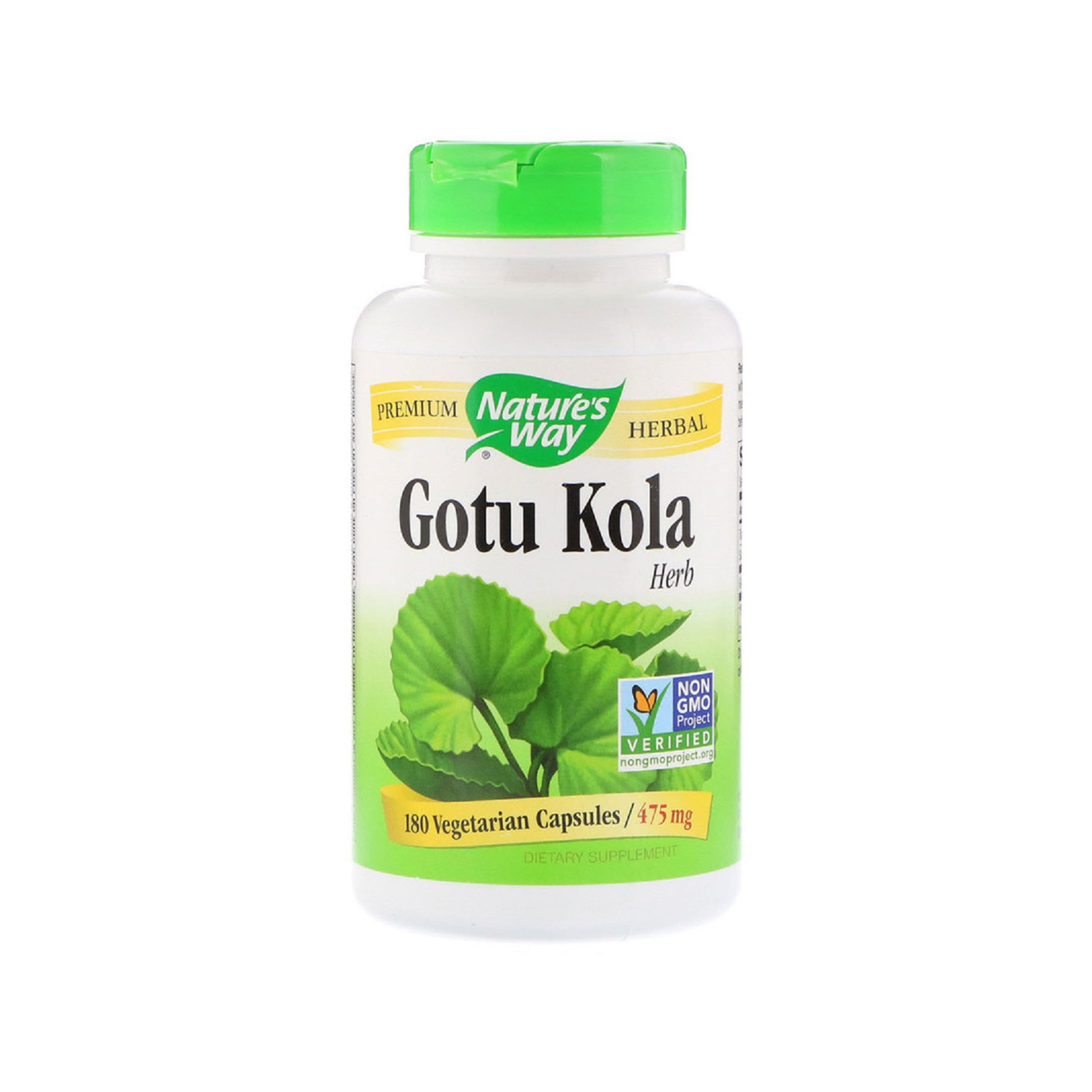 Травы Nature's Way Готу Кола, Gotu Kola Herb, 950 mg, 180 Капсул (NWY-14008)