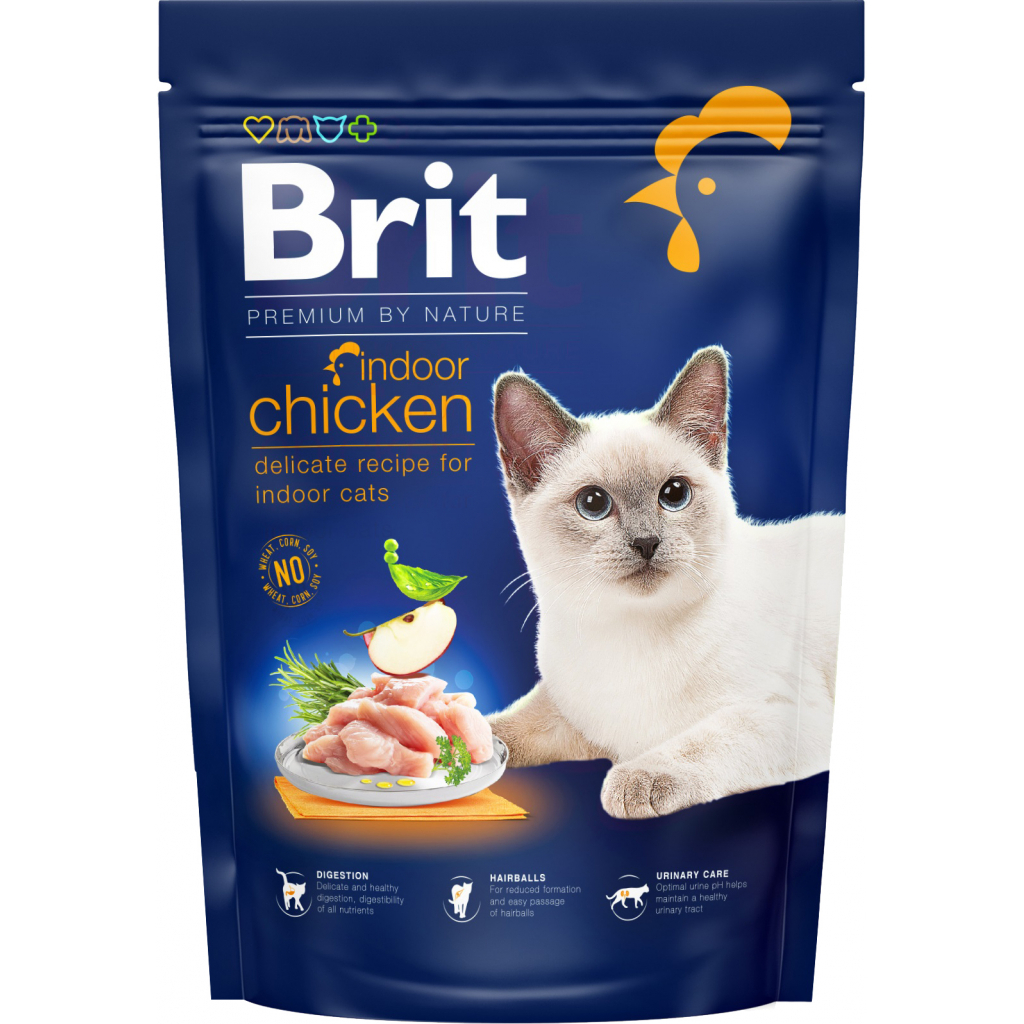 Сухой корм для кошек Brit Premium by Nature Cat Indoor 800 г (8595602553068)