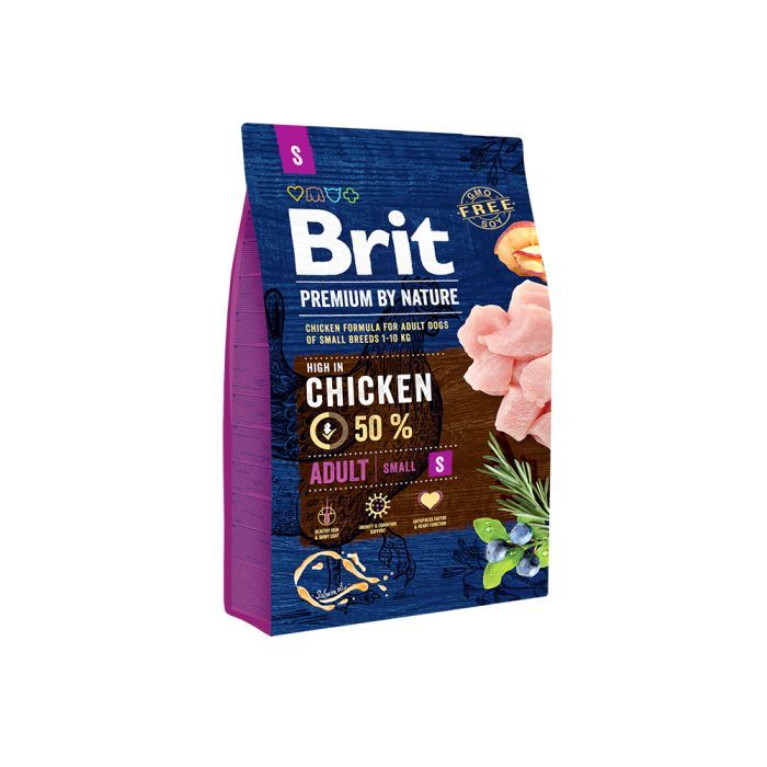 Сухой корм для собак Brit Premium Dog Adult S 1 кг (8595602526284)
