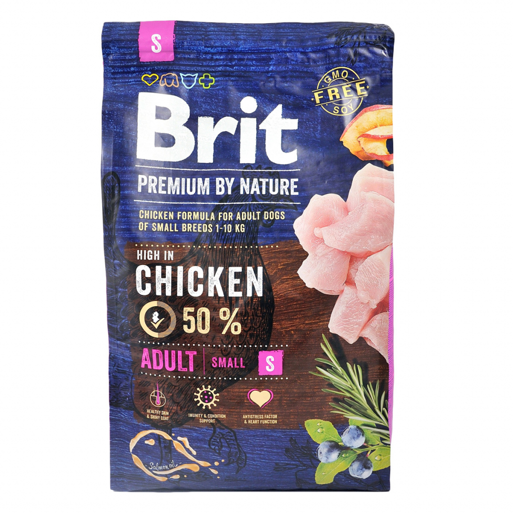 Сухий корм для собак Brit Premium Dog Adult S 1 кг (8595602526284) зображення 2