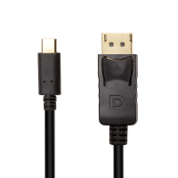Photos - Cable (video, audio, USB) Power Plant Перехідник USB Type-C 3.1 Thunderbolt 3 (M) to DisplayPort (M), 4K 3.0m Po 