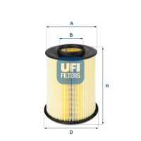 Photos - Car Air Filter UFI Повітряний фільтр для автомобіля  27.675.00 