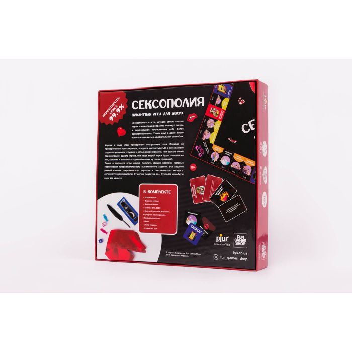Настольная игра 18+ Fun Games Shop Сексополия (FGS01) изображение 2