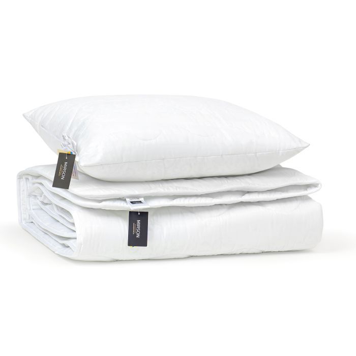 Одеяло MirSon Набор с Тенсель Всесезонный №1669 Eco Light White Одеяло + п (2200002657570) изображение 5