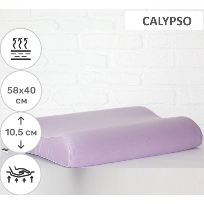 Подушка MirSon ортопедична 6010 Delicate satin Calypso 58х40х10.5 (2200003261097) зображення 2
