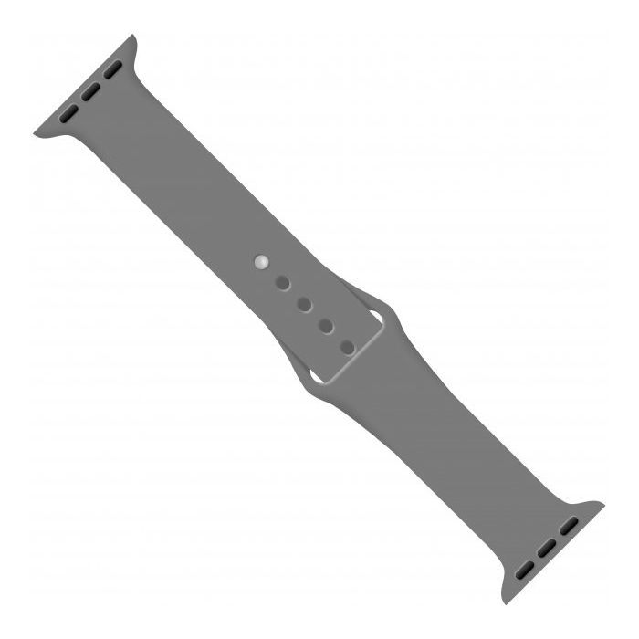 Ремешок для смарт-часов Intaleo Silicone для Apple Watch 42/44 mm gray (1283126494352)