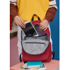 Рюкзак для ноутбука Xiaomi 14" RunMi 90 Points Youth College, 15L, Deep Red (6972125147981) изображение 4