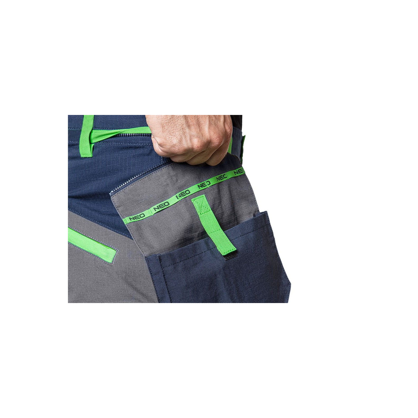 Штаны рабочие Neo Tools Premium, размер L(52), ткань ripstop, 210 г/м2,хлопок, усиле (81-227-L) изображение 6