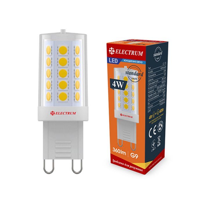Лампочка Electrum 4W Cer LC-15 G9 4000K (A-LC-1896) изображение 2