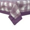 Скатертина Home Line Клітинка з ліловою рамкою, 140х220 см (161221)