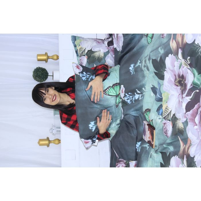 Постельное белье MirSon Сатин 22-1286 Wonderful flowers Евро (2200003595055) изображение 5