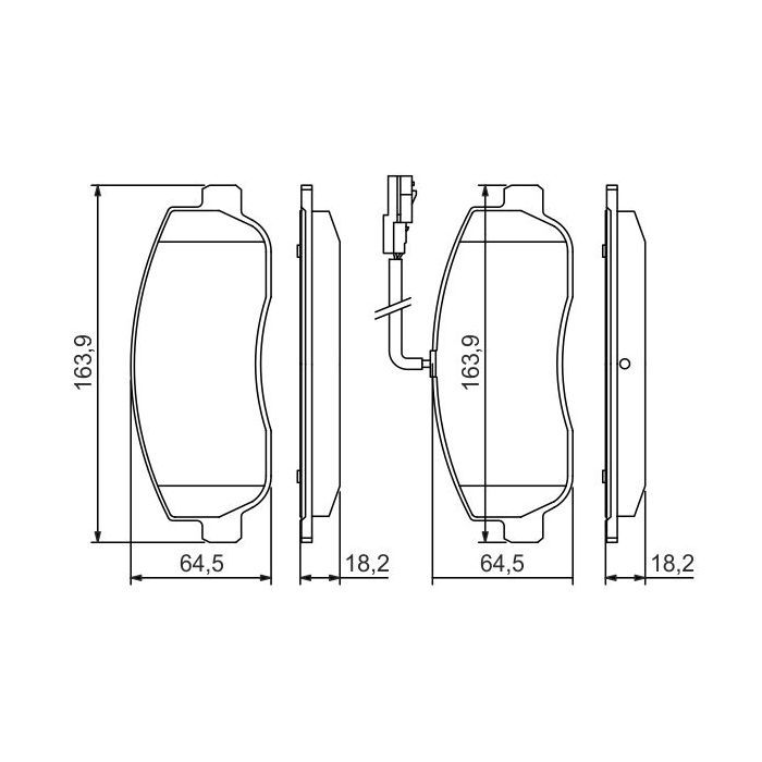 Гальмівні колодки Bosch 0 986 494 498 зображення 6