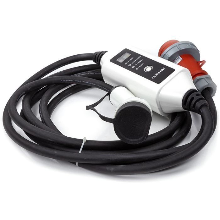 Зарядний пристрій для електромобіля Duosida Type 2 - CEE, 32A, 22кВт, 3-фазное, 5 м (EV200320) зображення 2