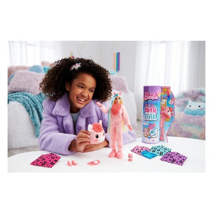 Кукла Barbie "Cutie Reveal" – забавная лама (HJL60) изображение 6