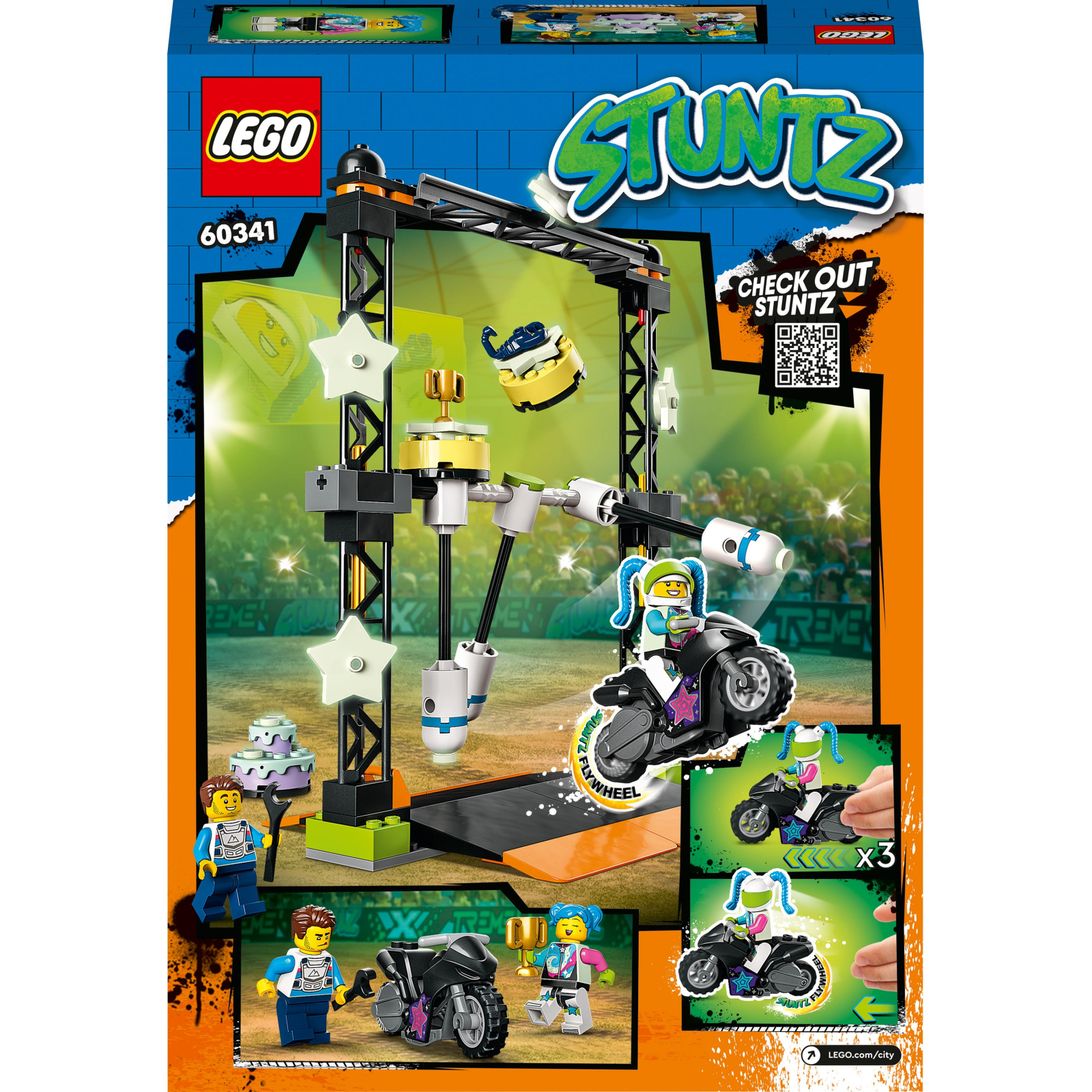 Конструктор LEGO City Stuntz Каскадерське завдання «Нокдаун» 117 деталей (60341) зображення 10