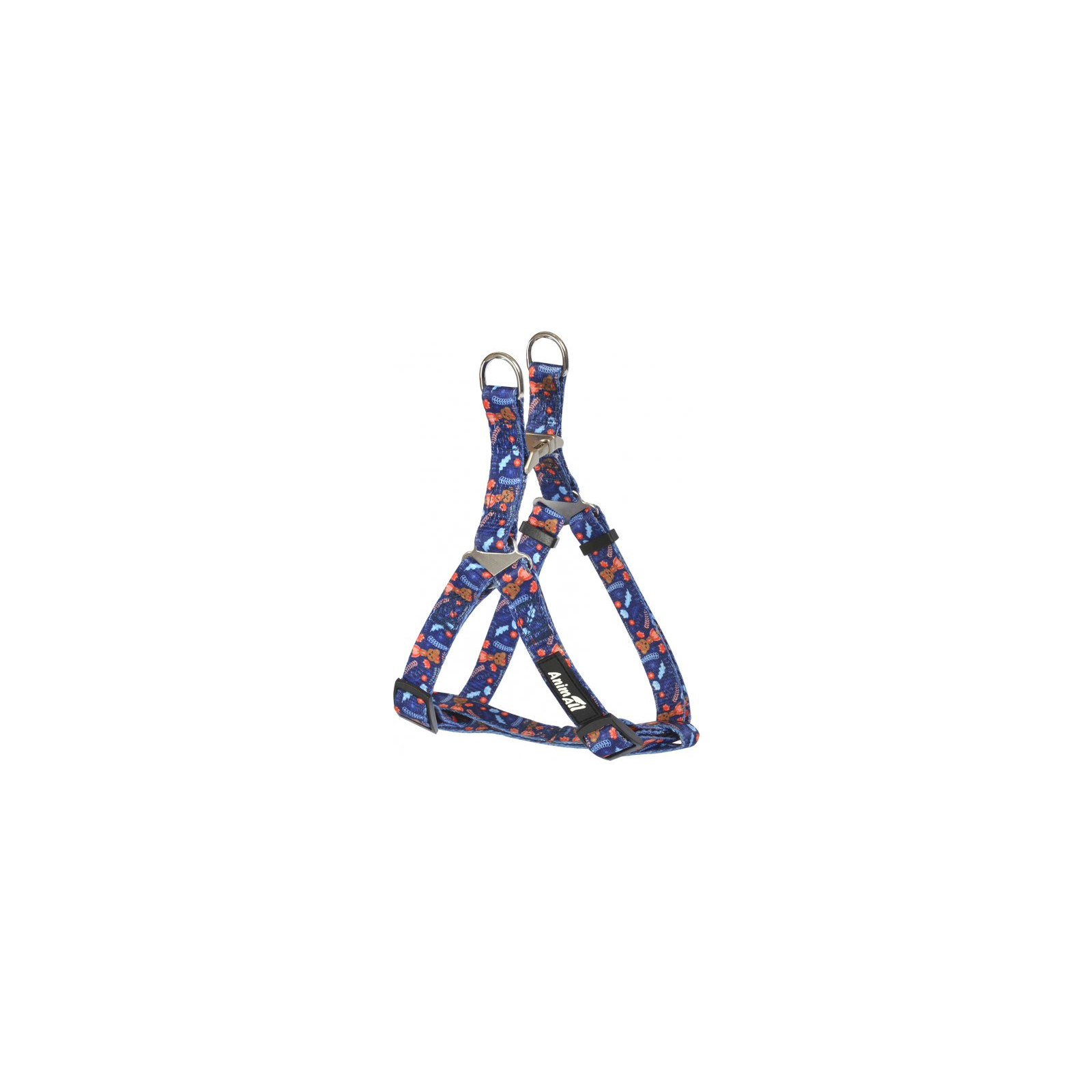 Шлея для собак AnimAll HL-H-T001A S-4 1.5x33-50 см (синя) (2000981199302)