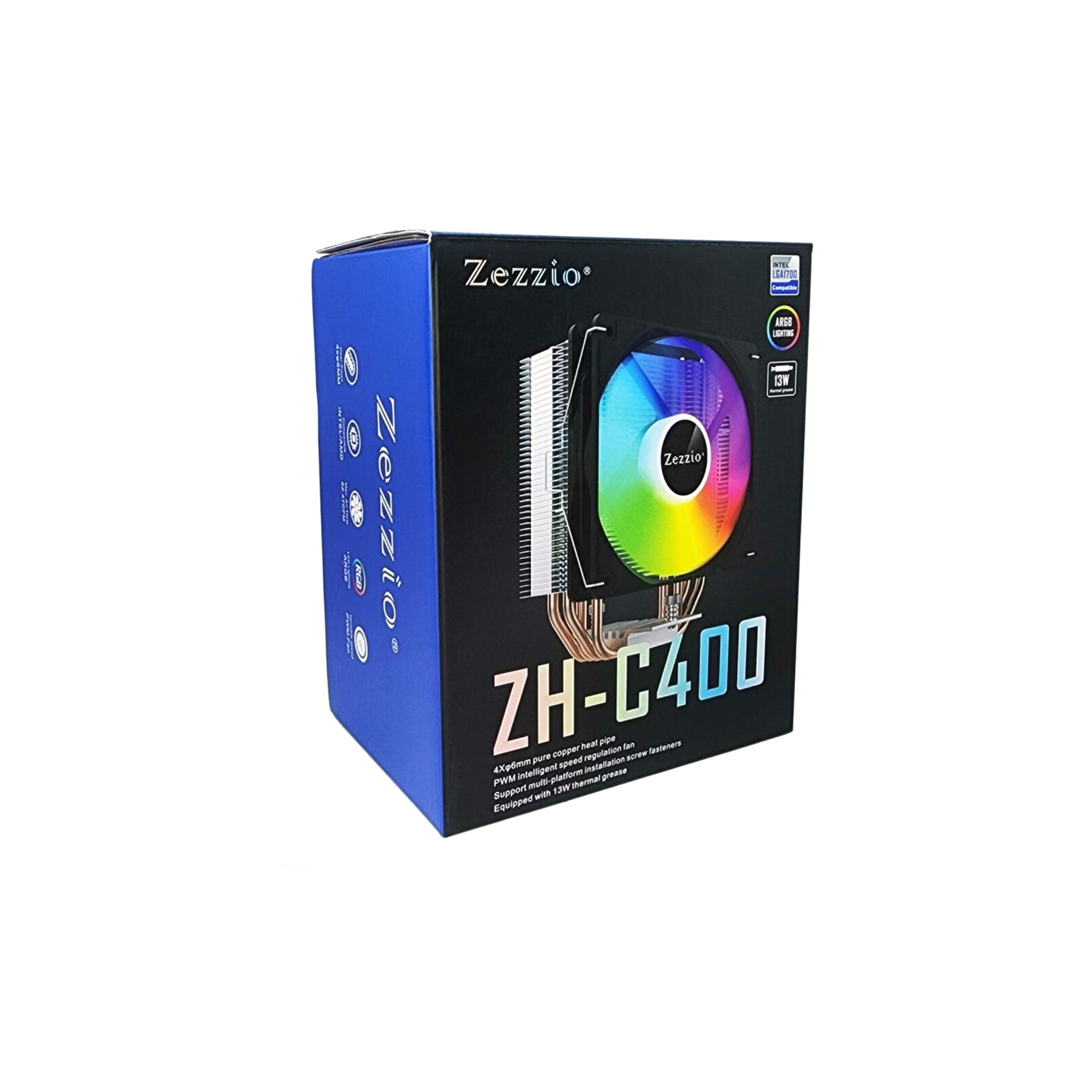 Кулер для процессора Zezzio ZH-C400 ARGB изображение 7