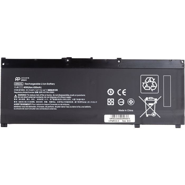 Аккумулятор для ноутбука HP HPSR03-3 11.4V 4000mAh PowerPlant (NB461936)