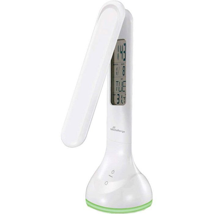 Настольная лампа Mediarange Compact LED desk lamp with LCD display, glossy-white (MROS502) изображение 2