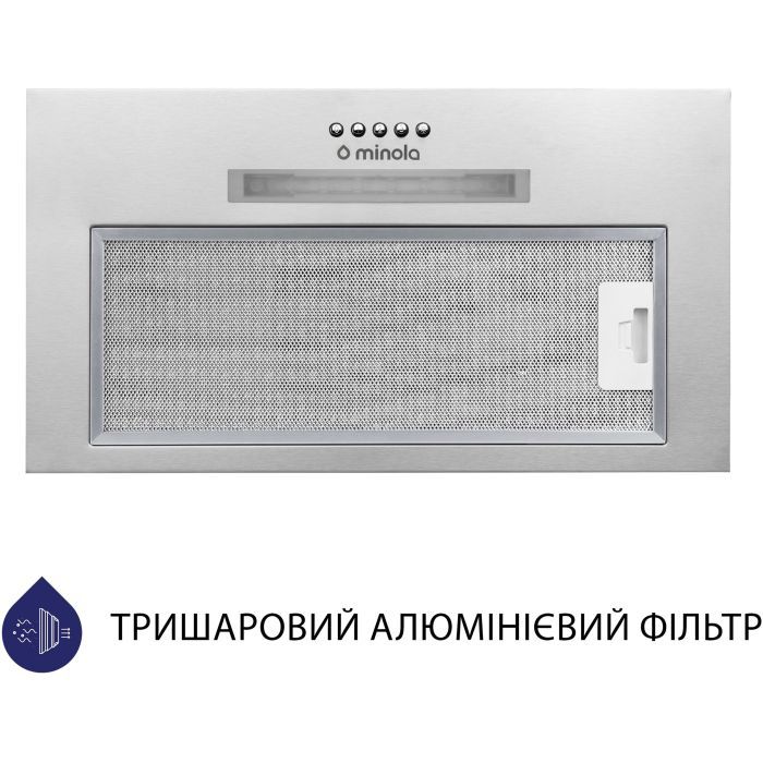 Витяжка кухонна Minola HBI 5323 I 800 LED зображення 2