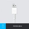 Навушники Logitech H390 USB White (981-001286) зображення 5