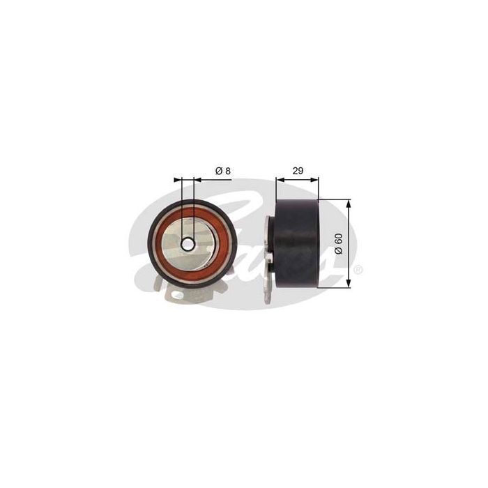 Ролик натяжителя ремня Gates T43068