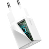 Зарядное устройство Baseus Super Si 1C 20W With Simple Wisdom Data Cable Type-C/iP White (TZCCSUP-B02) изображение 4