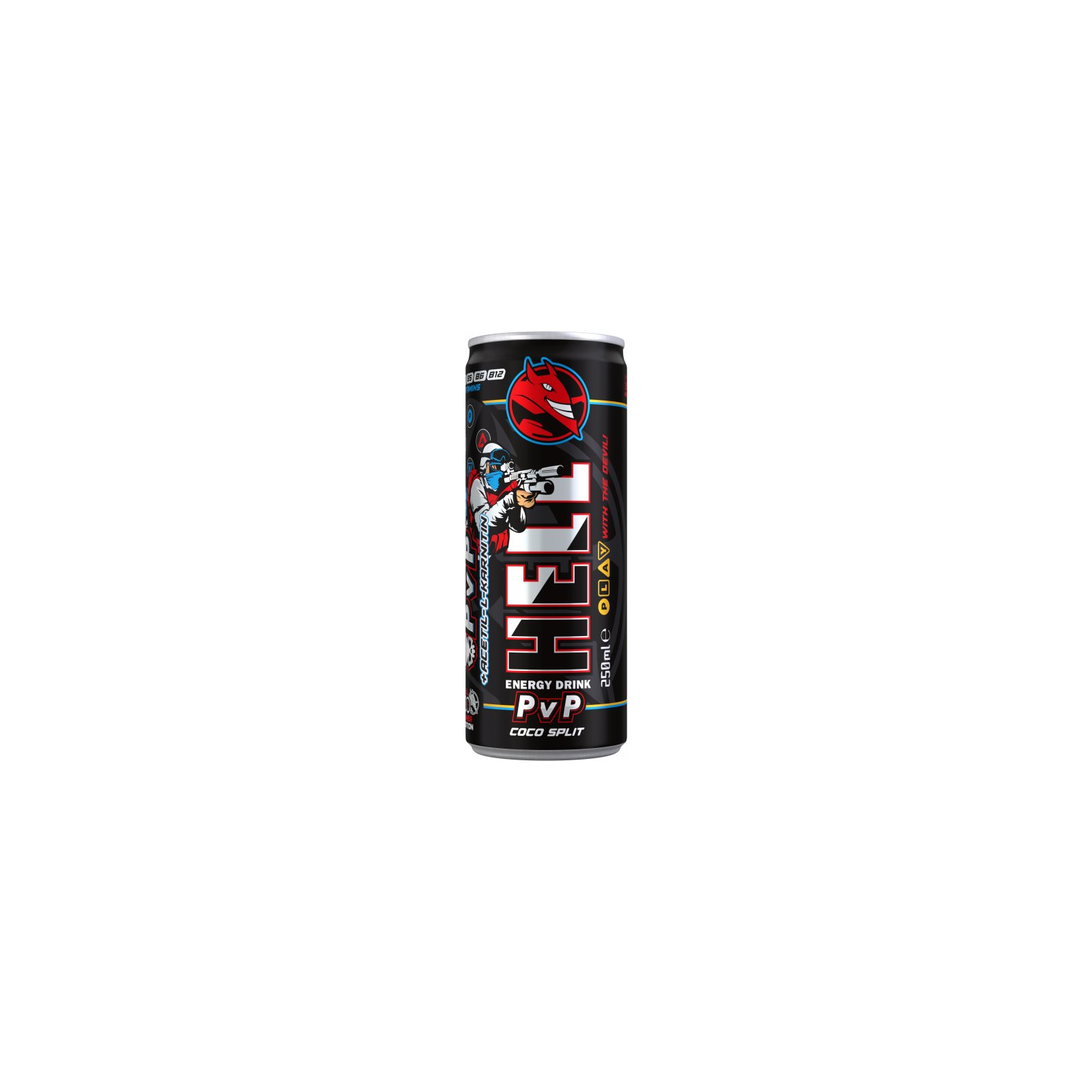 Енергетичний напій Hell Gamer PvP зі смаком пітахаї та кокоса 250 мл (5999860497912)