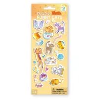 Стікер-наклейка DoDo 3D Кумедні котики (300845)