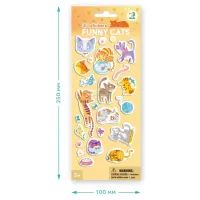 Стікер-наклейка DoDo 3D Кумедні котики (300845) зображення 2