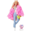Кукла Barbie Экстра в розовой пушистой шубке (GRN28) изображение 2