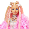 Кукла Barbie Экстра в розовой пушистой шубке (GRN28) изображение 4