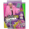 Кукла Barbie Экстра в розовой пушистой шубке (GRN28)