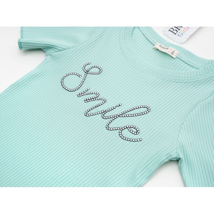 Футболка дитяча Breeze SMILE (18391-164G-mint) зображення 3