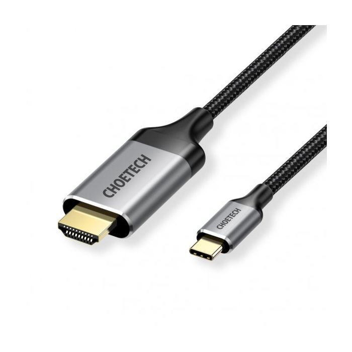 Кабель мультимедійний USB-C to HDMI 1.8m 4K 60Hz Choetech (CH0021-BK)