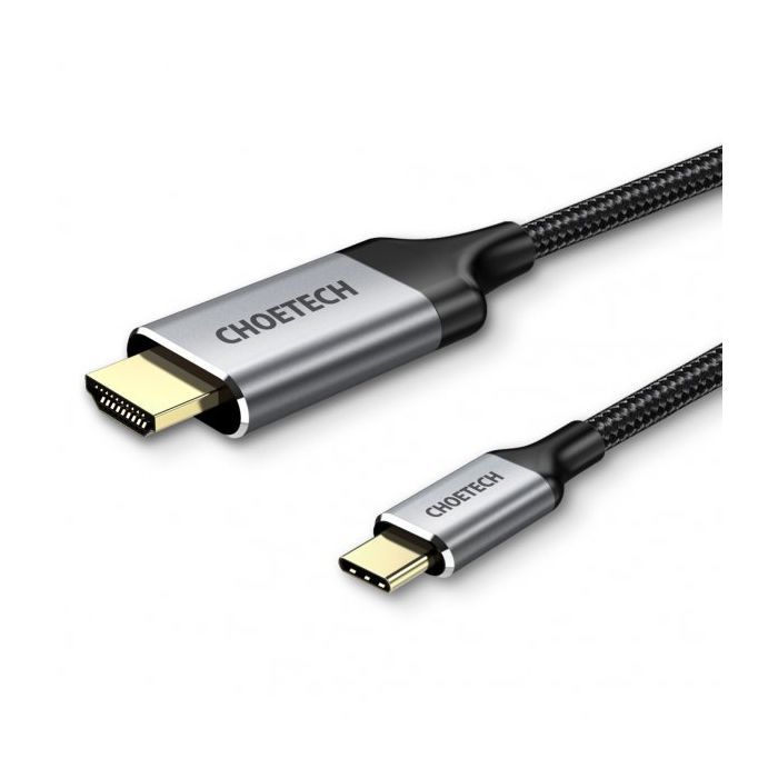 Кабель мультимедійний USB-C to HDMI 1.8m 4K 60Hz Choetech (CH0021-BK) зображення 2