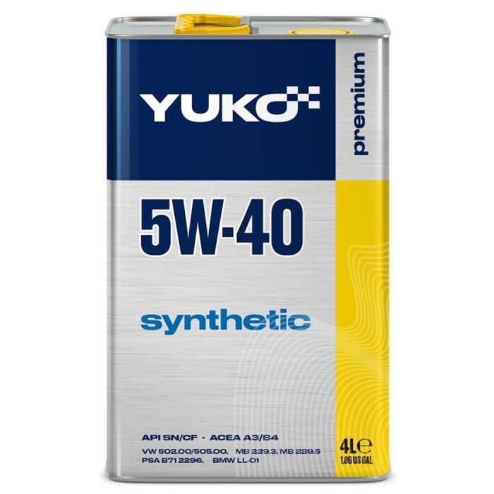 Моторна олива Yuko SYNTHETIC 5W-40 1л (4820070241150)