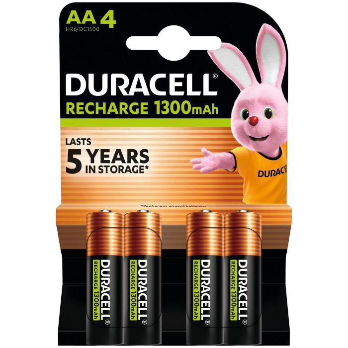 Аккумулятор Duracell AA HR6 1300mAh * 4 (5007324) изображение 2