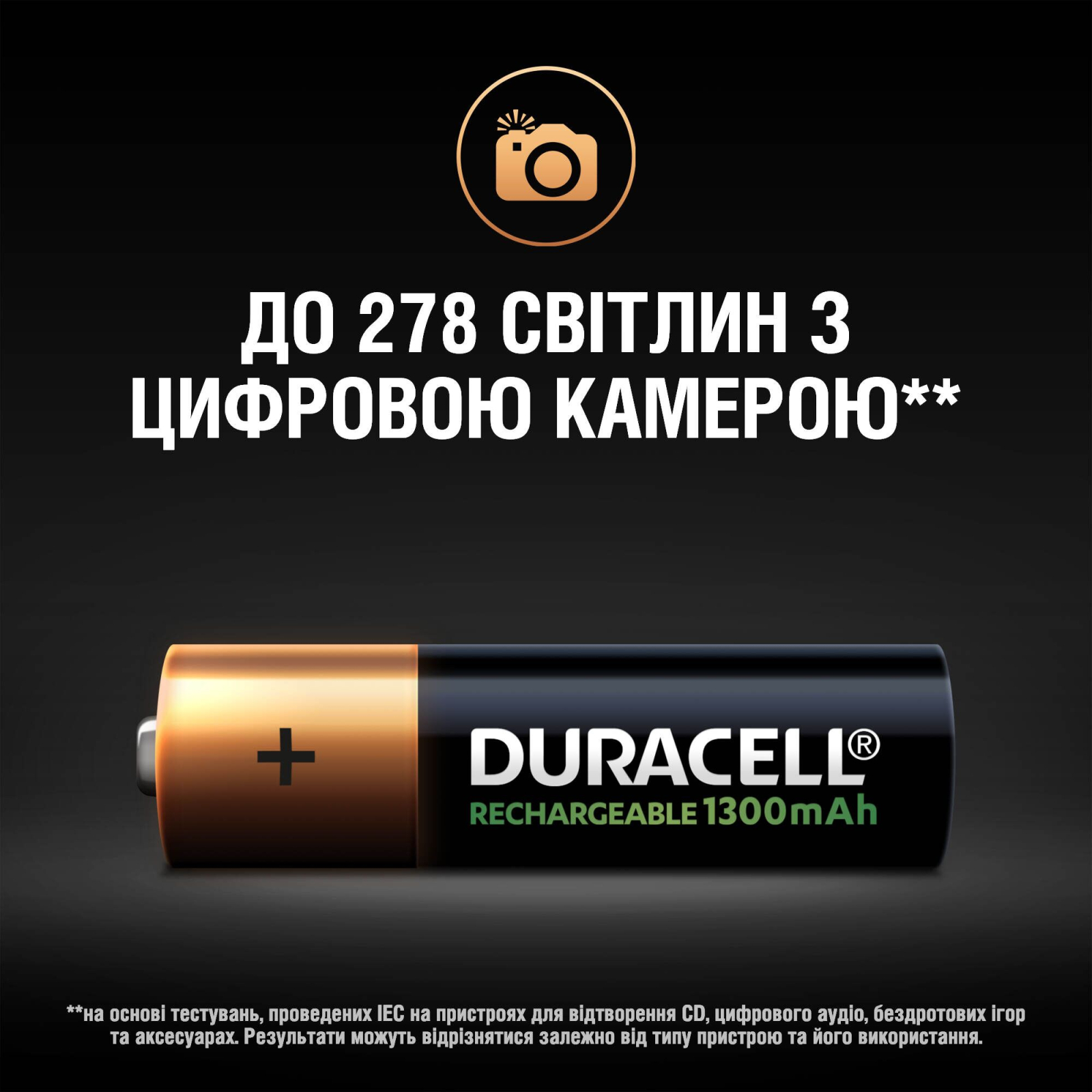 Акумулятор Duracell AA HR6 1300mAh * 4 (5007324) зображення 8