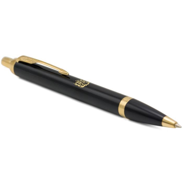 Ручка шариковая Parker IM 17 UKRAINE Black GT BP Огненный Трезубец (22032_T031y) изображение 3