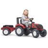 Веломобиль Falk Valtra S4 трактор на педалях с прицепом Красный (4000AB) изображение 2