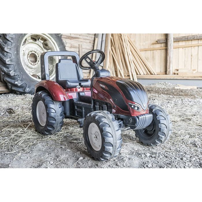 Веломобиль Falk Valtra S4 трактор на педалях с прицепом Красный (4000AB) изображение 4