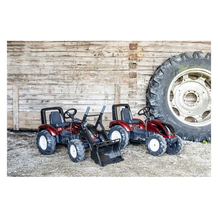Веломобиль Falk Valtra S4 трактор на педалях с прицепом Красный (4000AB) изображение 7