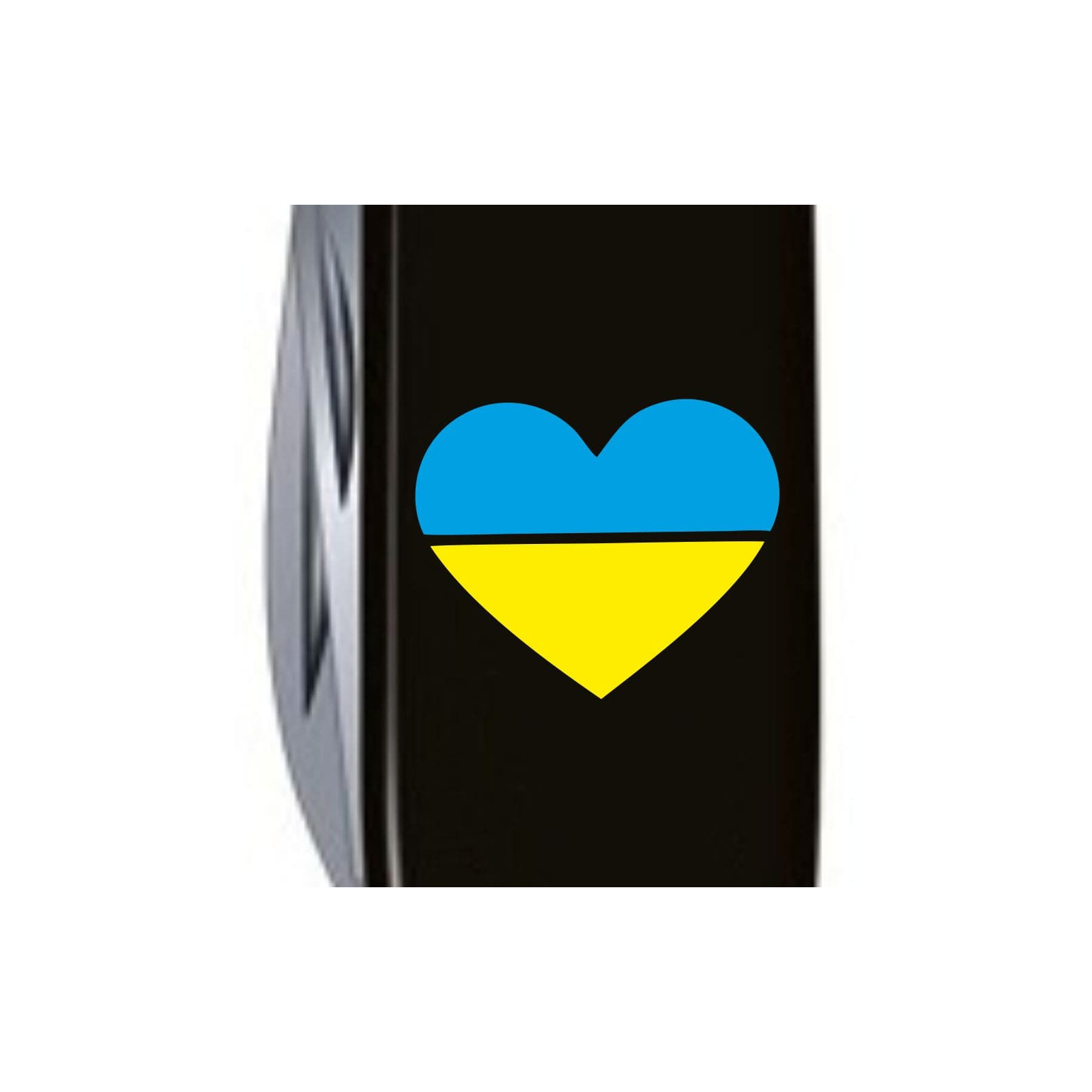 Нож Victorinox Climber Ukraine Black "Серце жовто-блакитне" (1.3703.3_T1090u) изображение 3