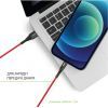 Дата кабель USB 2.0 AM to Lightning 1.2m CBRNYL1 Red Intaleo (1283126559471) изображение 3