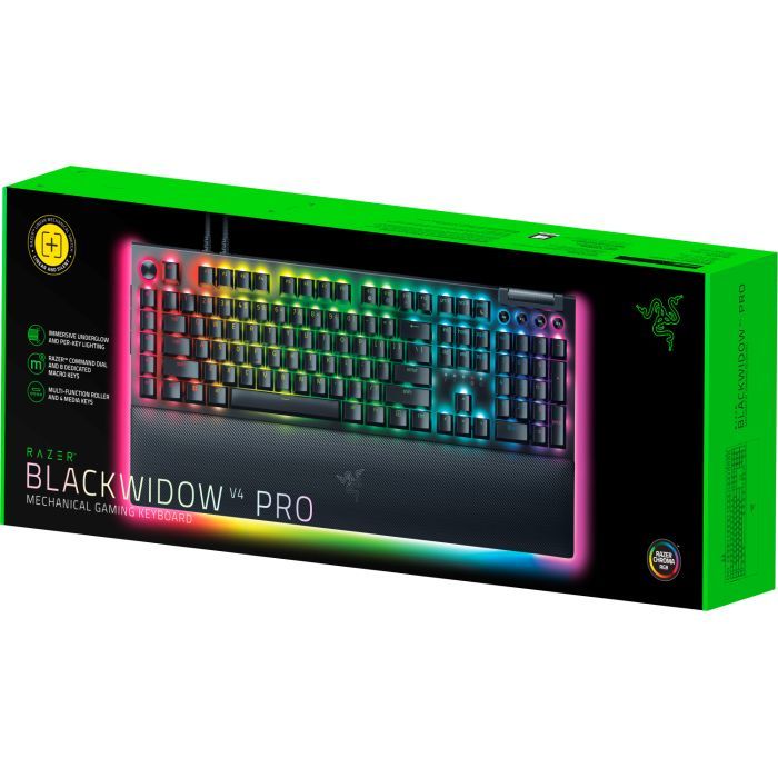Клавиатура Razer BlackWidow V4 PRO Yellow Switch USB UA Black (RZ03-04681800-R3M1) изображение 7