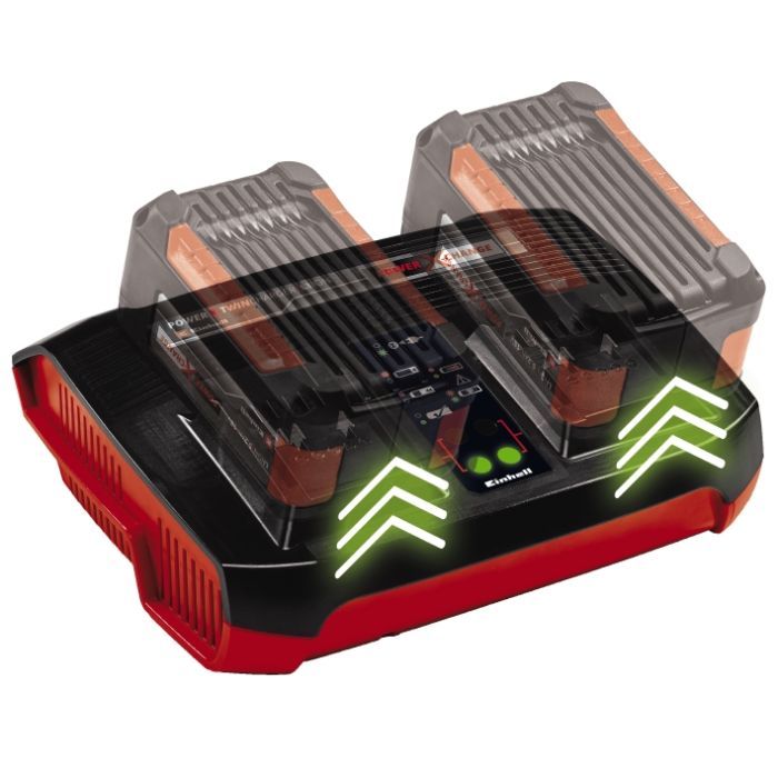 Набор аккумулятор + зарядное устройство Einhell 18V 2x4.0Ah Twincharger Kit (4512112) изображение 2