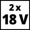 Набір акумулятор + зарядний пристрій Einhell 18V 2x4.0Ah Twincharger Kit (4512112) зображення 5