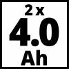Набор аккумулятор + зарядное устройство Einhell 18V 2x4.0Ah Twincharger Kit (4512112) изображение 6